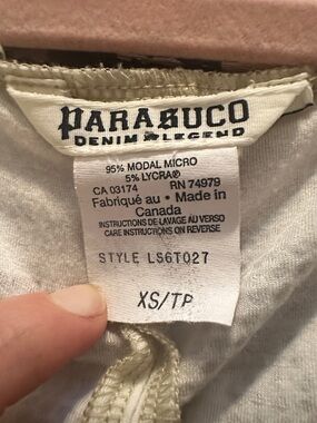 XS 32” Bust Parasuco Paper Tag Grail, Tank